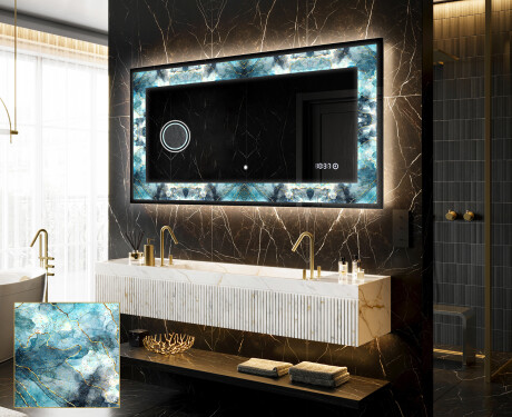 Espejo con luz decorativos pared - Sapphire Reflections