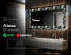 Espejo con luz decorativos pared - Cascading Flowers #6