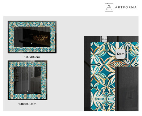 Espejo con luz decorativos pared - Floral Elevations #2
