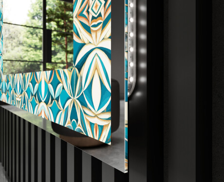 Espejo con luz decorativos pared - Floral Elevations #3