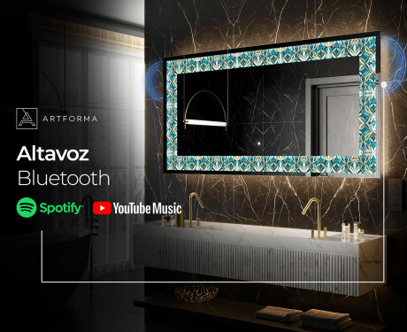 Espejo con luz decorativos pared - Floral Elevations #9