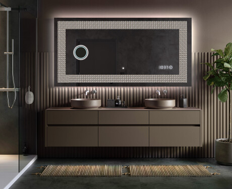 Espejo con luz decorativos pared - Dynamic Circles #5