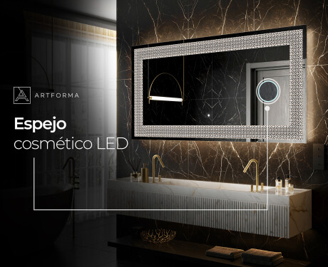 Espejo con luz decorativos pared - Dynamic Circles #6