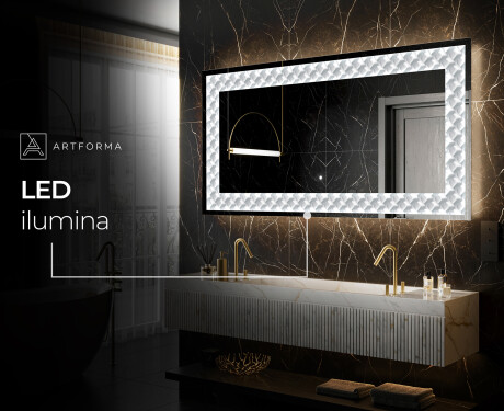 Espejo con luz decorativos pared - Inspiring Lines #7