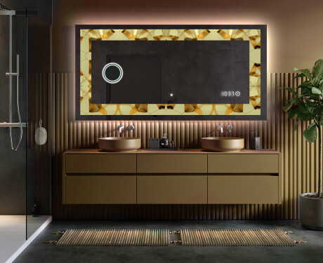 Espejo con luz decorativos pared - Glow Geometry #5