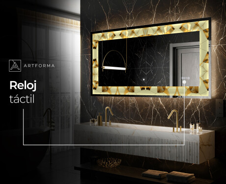 Espejo con luz decorativos pared - Glow Geometry #8