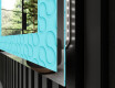 Espejo con luz decorativos pared - Divergent Lines #3