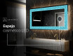 Espejo con luz decorativos pared - Divergent Lines #6
