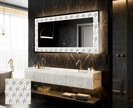 Espejo con luz decorativos pared - Dynamic Whirls