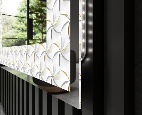 Espejo con luz decorativos pared - Dynamic Whirls #3