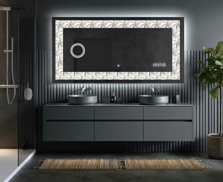Espejo con luz decorativos pared - Dynamic Whirls #5