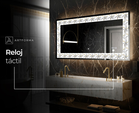 Espejo con luz decorativos pared - Dynamic Whirls #8
