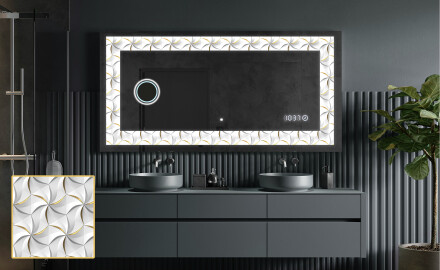 Espejo con luz decorativos pared - Dynamic Whirls
