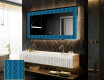 Espejo con luz decorativos pared - Whirling Lines