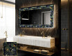 Espejo con luz decorativos pared - Vintage Leaves