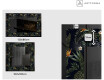 Espejo con luz decorativos pared - Vintage Leaves #2