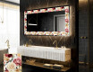 Espejo con luz decorativos pared - Flowers Full Of Colors