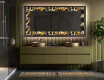 Espejo con luz decorativos pared - Floral Symmetries #5