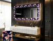 Espejo con luz decorativos pared - Floral Layouts