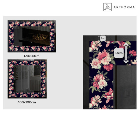 Espejo con luz decorativos pared - Floral Layouts #2