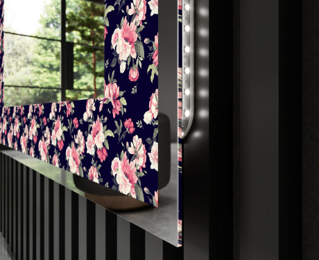 Espejo con luz decorativos pared - Floral Layouts #3