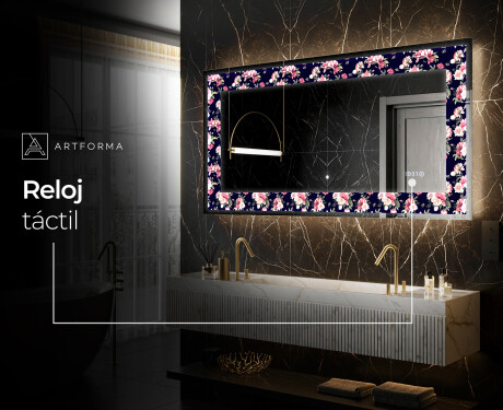 Espejo con luz decorativos pared - Floral Layouts #6