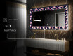 Espejo con luz decorativos pared - Floral Layouts #8