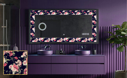 Espejo con luz decorativos pared - Floral Layouts