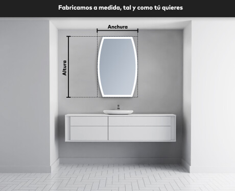 Espejo de baño LED de forma irregular M222 #4