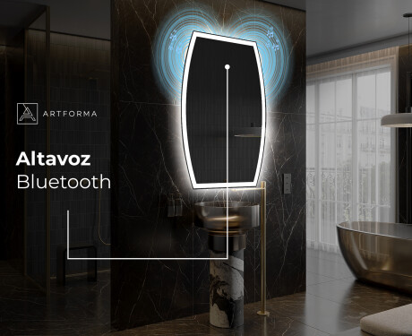 Espejo de baño LED de forma irregular M222 #5