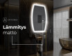 Espejo de baño LED de forma irregular M222 #8