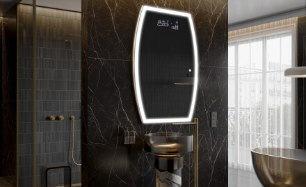 Espejo de baño LED de forma irregular M222