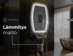 Espejo de baño LED de forma irregular M223 #8