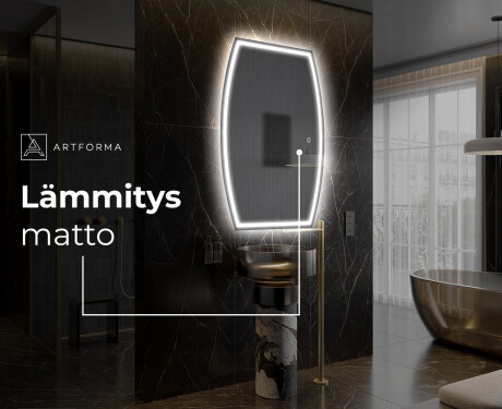 Espejo de baño LED de forma irregular M223 #8