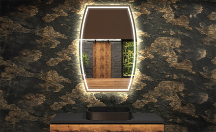 Espejo de baño LED de forma irregular M223