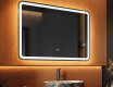 Espejo de baño con luz LED incorporada 100x70cm con Dual color, Interruptor táctil, Estera de calefacción, Altavoz bluetooth - L141