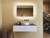 Espejo de baño con luz LED incorporada 100x70cm con Dual color, Interruptor táctil, Estera de calefacción, Altavoz bluetooth - L141 #9
