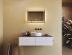 Espejo de baño con luz LED incorporada 70x50cm con Dual color, Interruptor táctil, Estera de calefacción - L49 #9