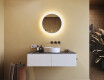 Espejo redondo de baño con iluminación LED 60 cm con Dual color, Interruptor táctil #8