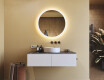 Espejo redondo de baño con iluminación LED 80 cm con Dual color, Interruptor táctil #8