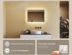 Espejo rectangular de baño con iluminación LED 80x60 cm con Dual color, Interruptor táctil #4
