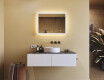 Espejo rectangular de baño con iluminación LED 80x60 cm con Dual color, Interruptor táctil #8