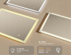 Espejo rectangular de baño con iluminación LED 100x70 cm con Dual color, Interruptor táctil #3