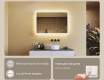Espejo rectangular de baño con iluminación LED 100x70 cm con Dual color, Interruptor táctil #4