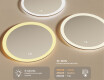 Espejos redondos con iluminación LED para baño 60 cm con Dual color, Interruptor táctil, Estera de calefacción #3