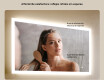 Espejo rectangular de baño con iluminación LED 120x70 cm con Dual color, Interruptor táctil, Estera de calefacción #5