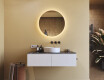 Espejo de baño redondo iluminado de 60 cm con luz neutra 4500K #7
