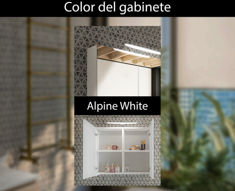 Armario de baño LED Alphine White Mateo 70 x 60 cm #6