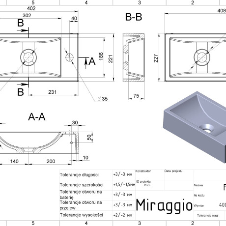 Lavabo FARO L #5