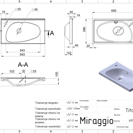 Lavabo TITANIA #4